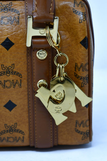 MCM Boston Bag Cognac Viseto