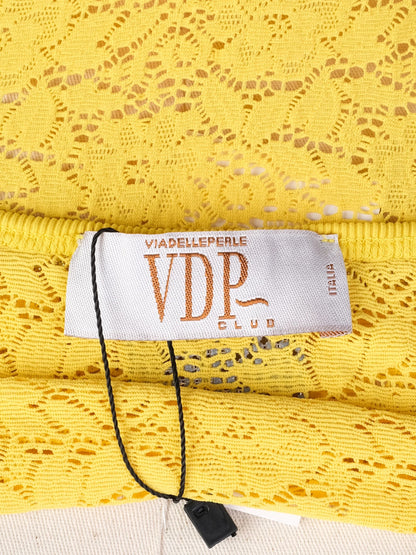 Excellent VDP Yellow Lace Camisole Top Size M Women