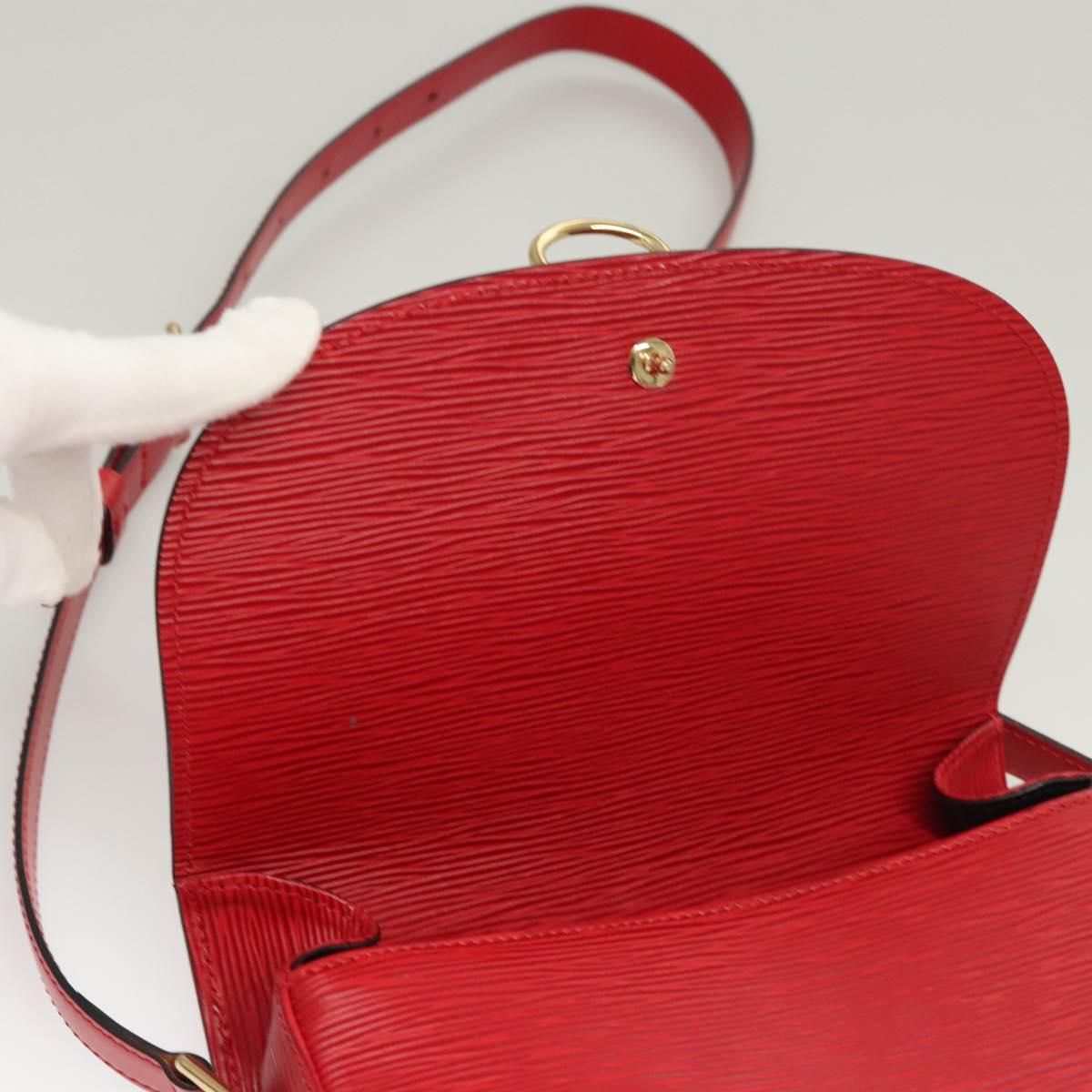 Louis Vuitton Epi Saint Cloud Gm Shoulder Bag Red M 52197 Lv Auth