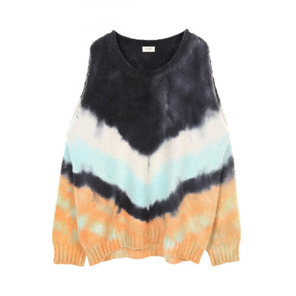 Celine Knitwear Sweater M 2a 90k 727m Cotton Black Multicolor