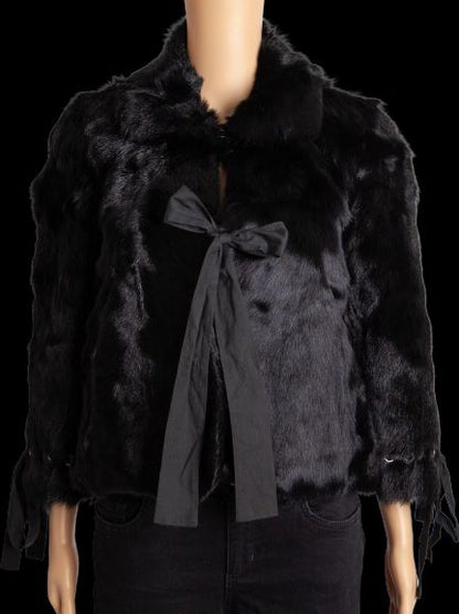 Good Pinko Black Sequined Skirt Silk Blend Women&