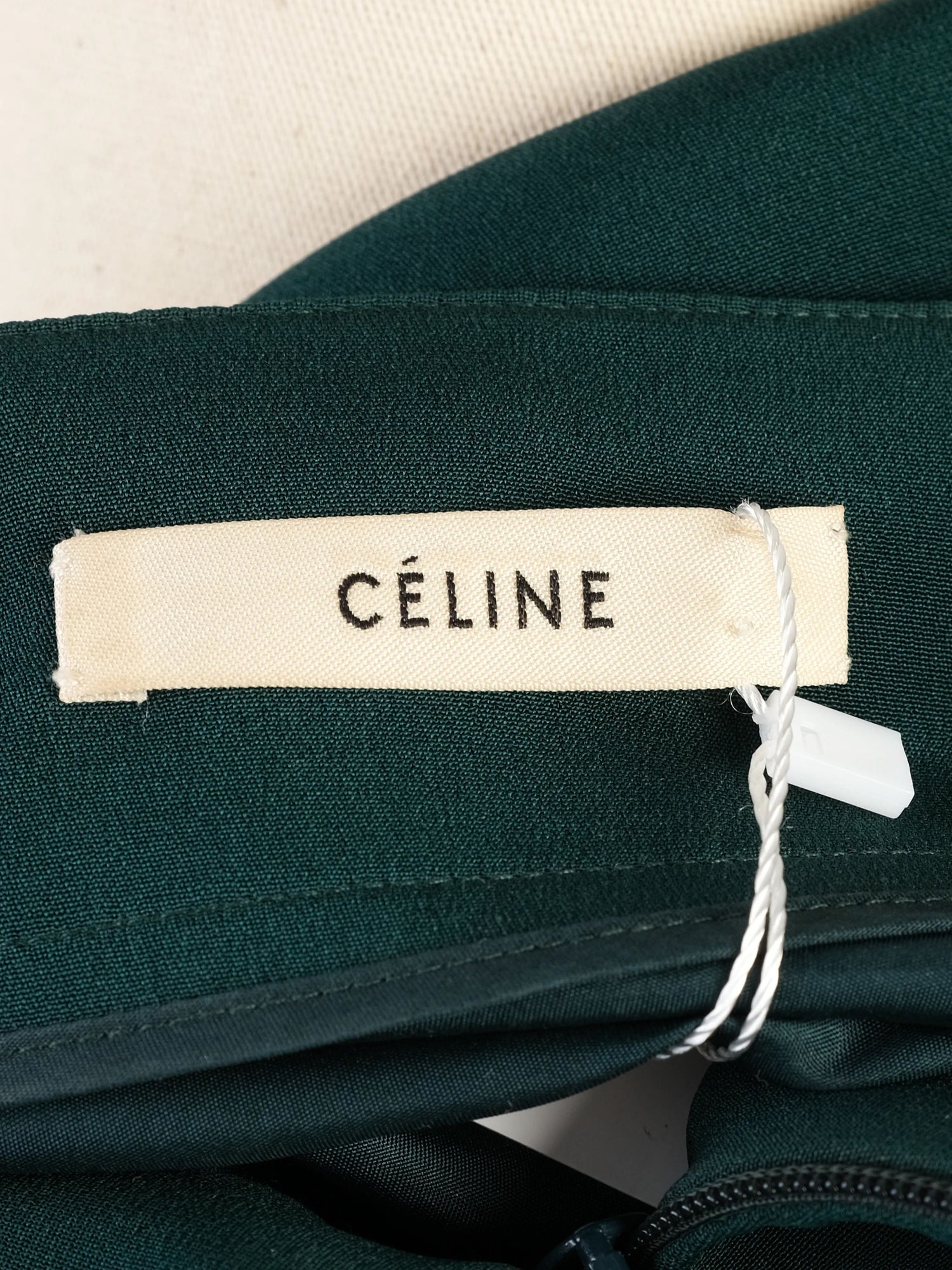 Celine Green Silk Dress Size M Excellent Condition WomenÕs Fashion