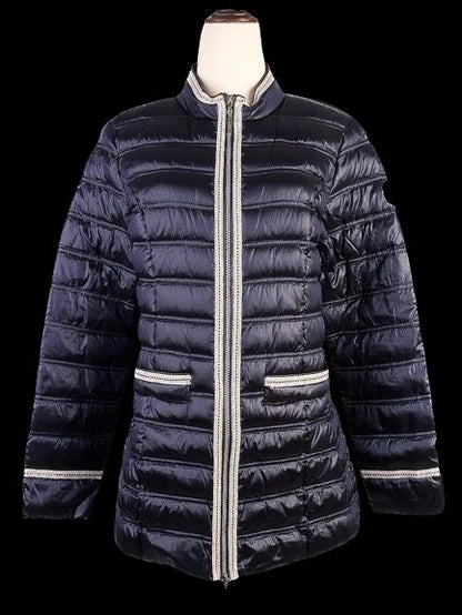 Good Beaumont Blue Quilted Jacket Size S Women Polyester