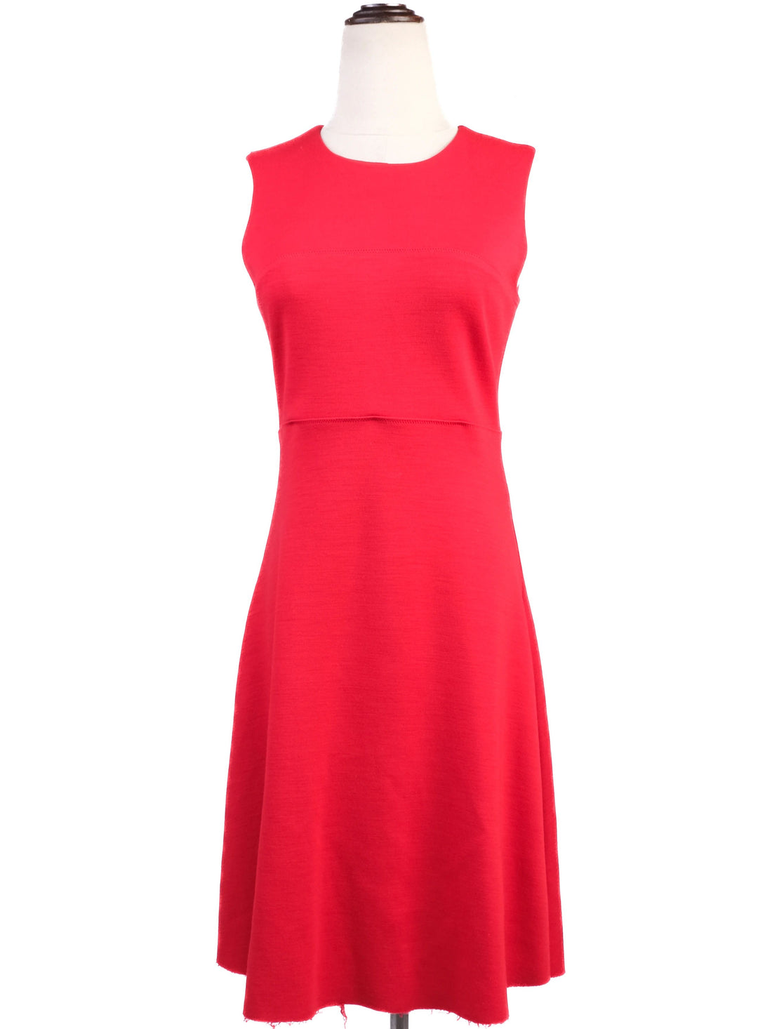Joseph Red Wool Sleeveless Dress Size S - Excellent Condition