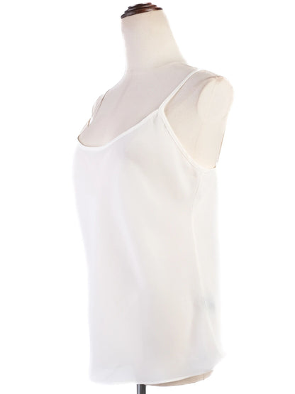 Excellent Ralph Lauren White Sleeveless Top Size M 100% Polyester