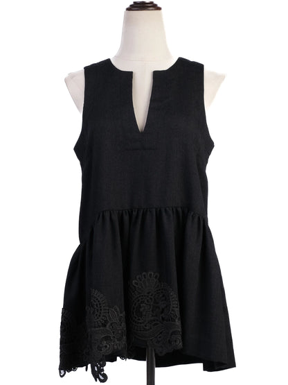 Excellent P.A.R.O.S.H. Gray Wool Dress Size S with Flared Hemline