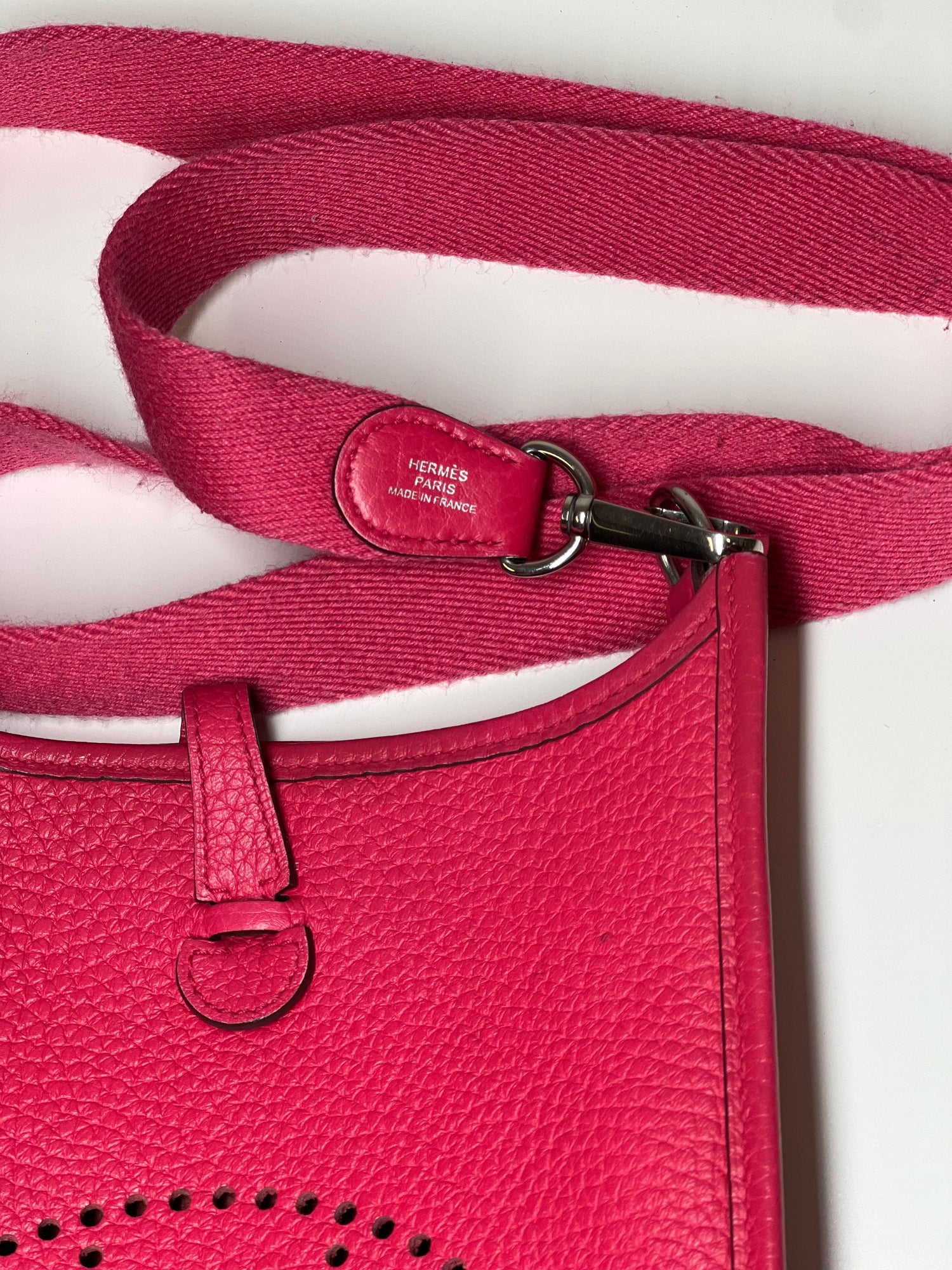 Hermes Pink Evelyne TPM,Togo  A Stamp