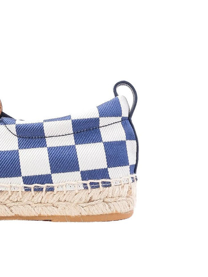 Excellent Marc Jacobs Slip-On Shoes Fabric Blue White Size 37.5