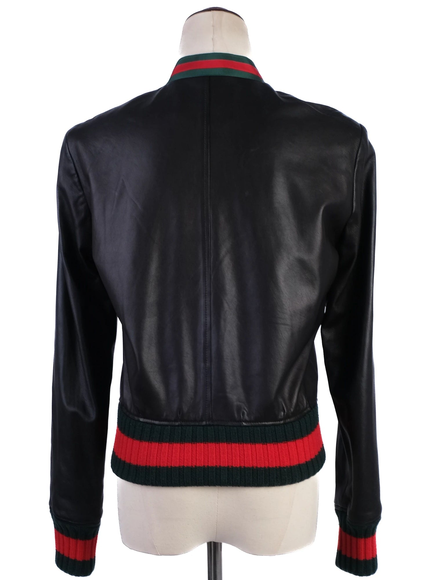 Gucci WomenÕs Black Wool Jacket XXS with Red and Green Accents