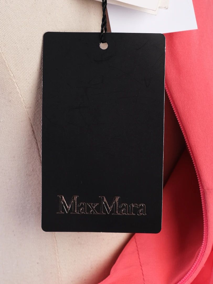 NEW Max Mara Pink Sleeveless Dress Size S Viscose Wrap Style