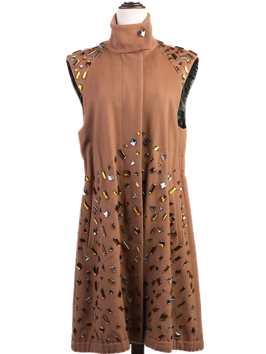 Sportmax Excellent Condition Orange Wool Sleeveless Dress Size M