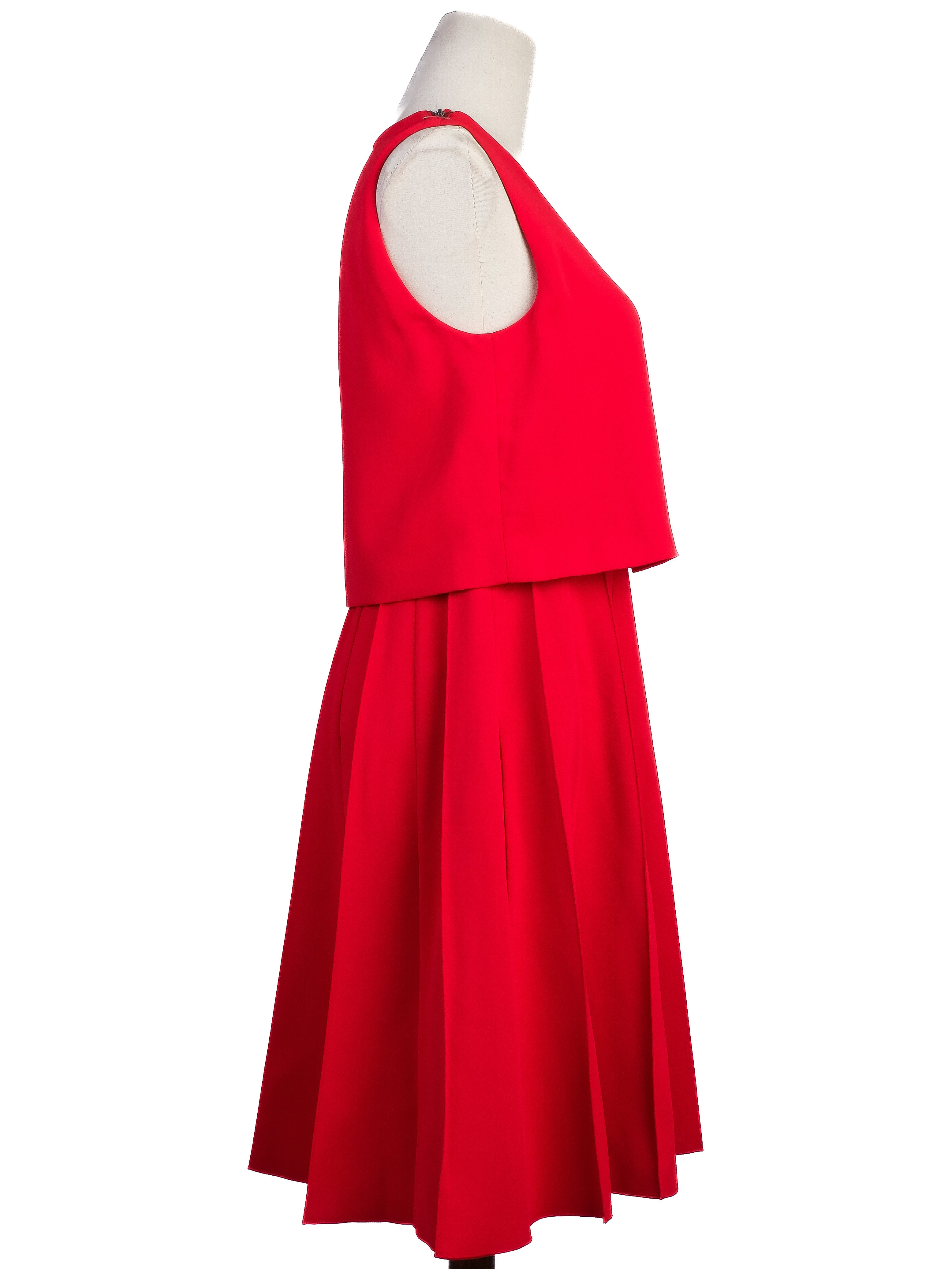 Sportmax Red Polyester Sleeveless Dress Size S in Excellent Condition