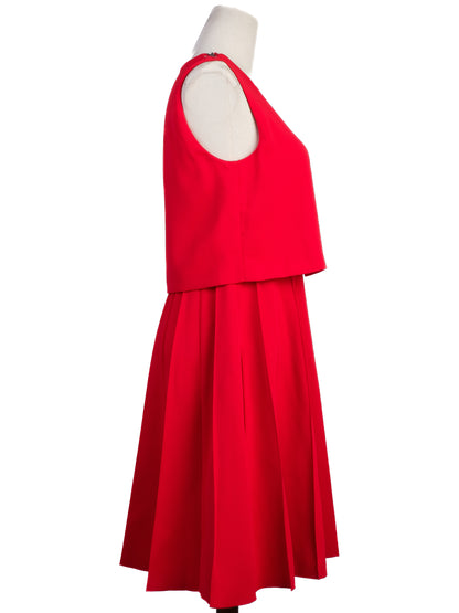Sportmax Red Polyester Sleeveless Dress Size S in Excellent Condition