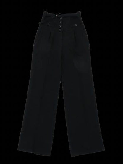 Excellent Luisa Spagnoli Black High-Waisted Pants Size L