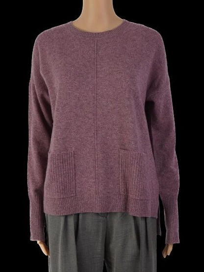 NEW Elie Tahari Mauve Cashmere Sweater Size M with Pockets