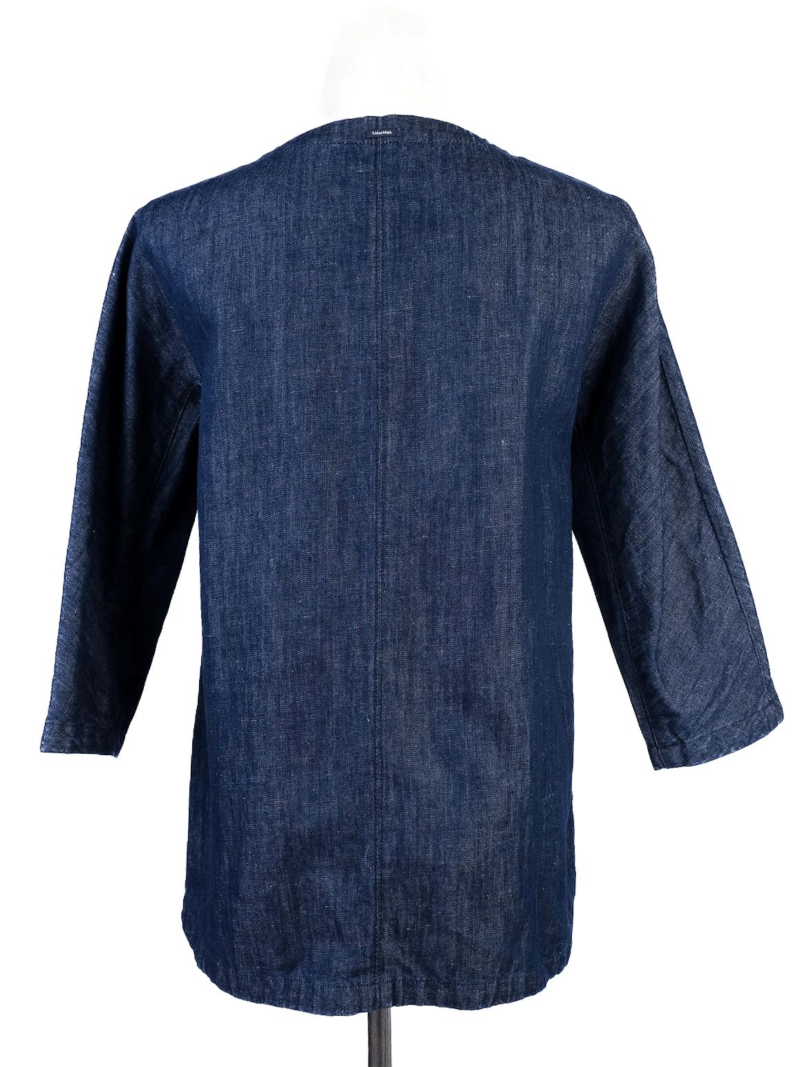 Max Mara Blue Denim Jacket with Embellishments Size S Excellent