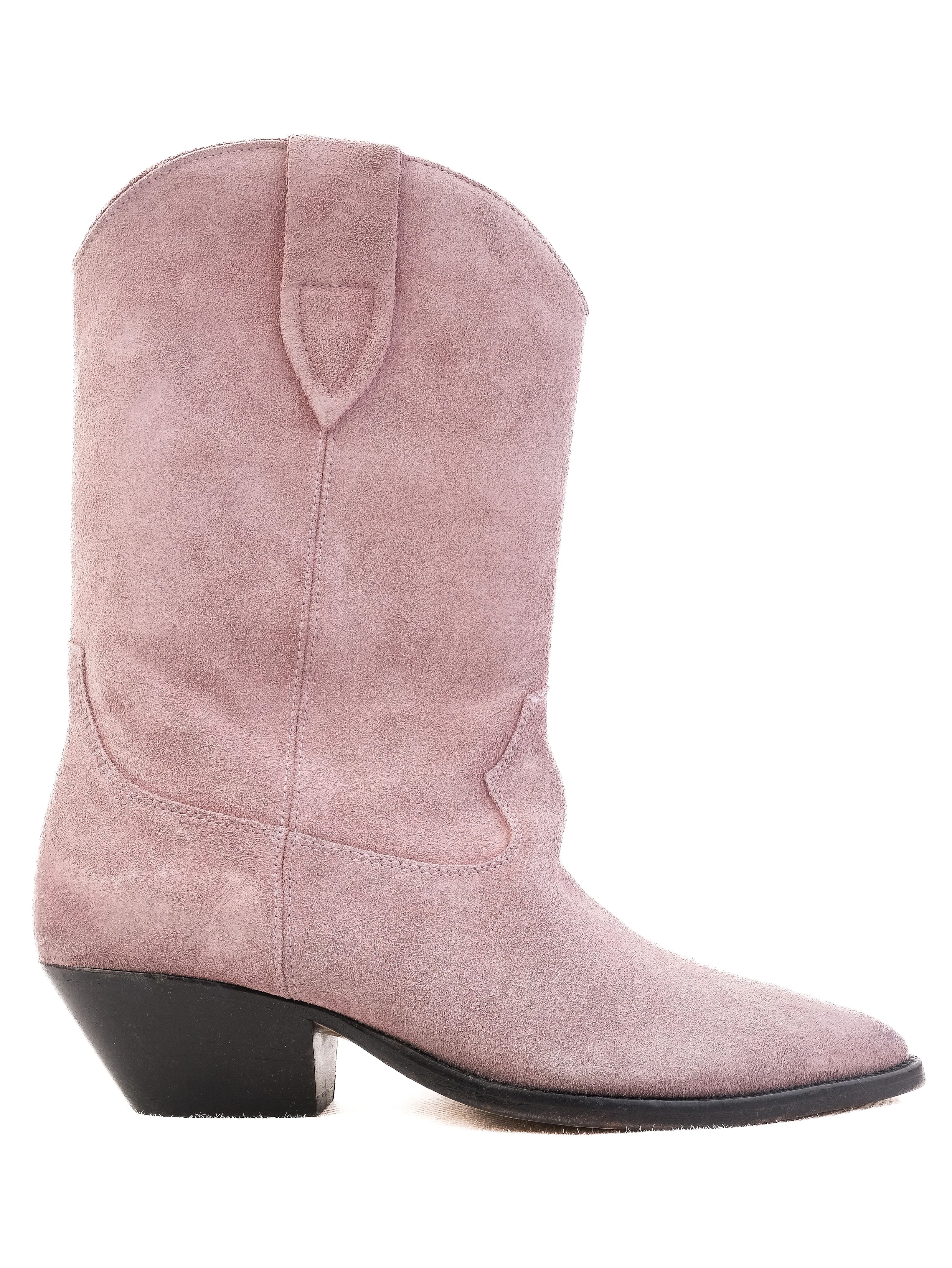 EXCELLENT Isabel Marant Pink Leather Cowboy Boots Size 38