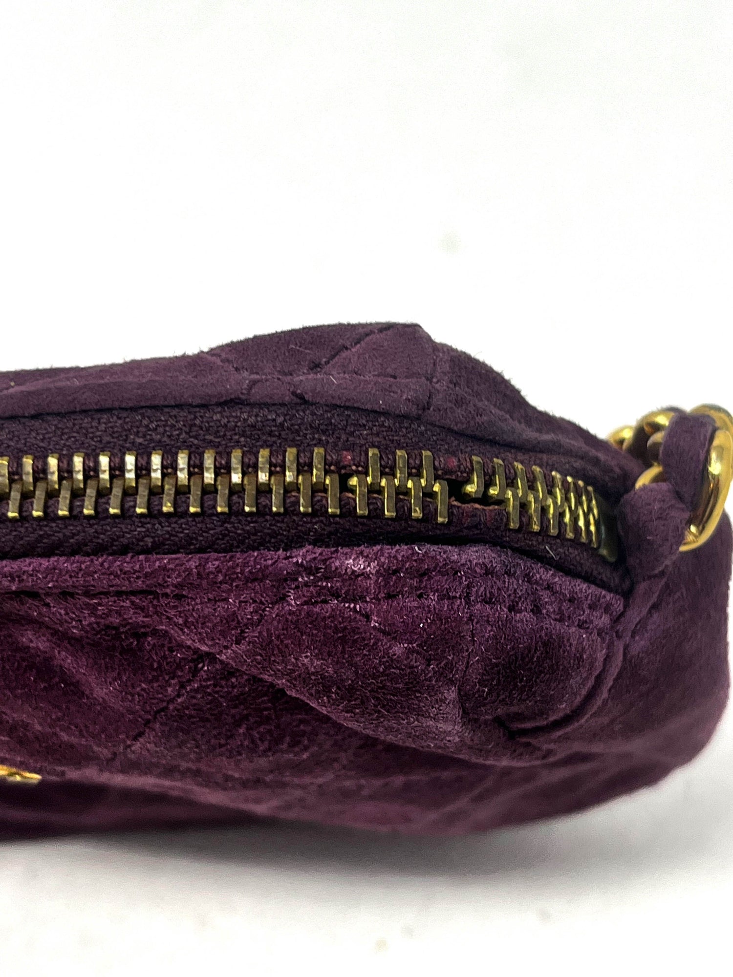 Prada Chain Suede Shoulder Bag