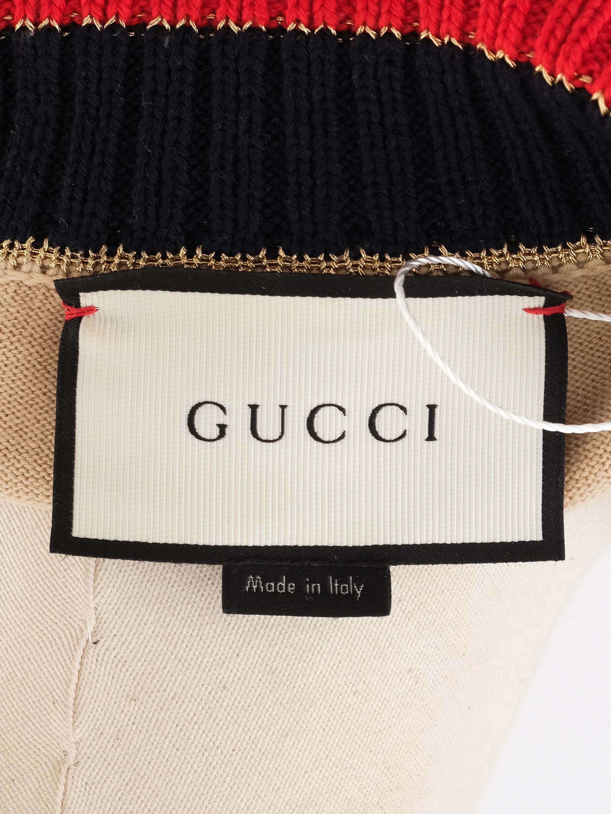 Gucci Excellent Condition Orange Wool Polo Shirt Size XS