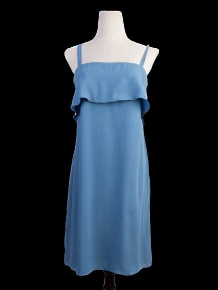 Liu Jo Blue Lace Detail Dress Size L Excellent Condition