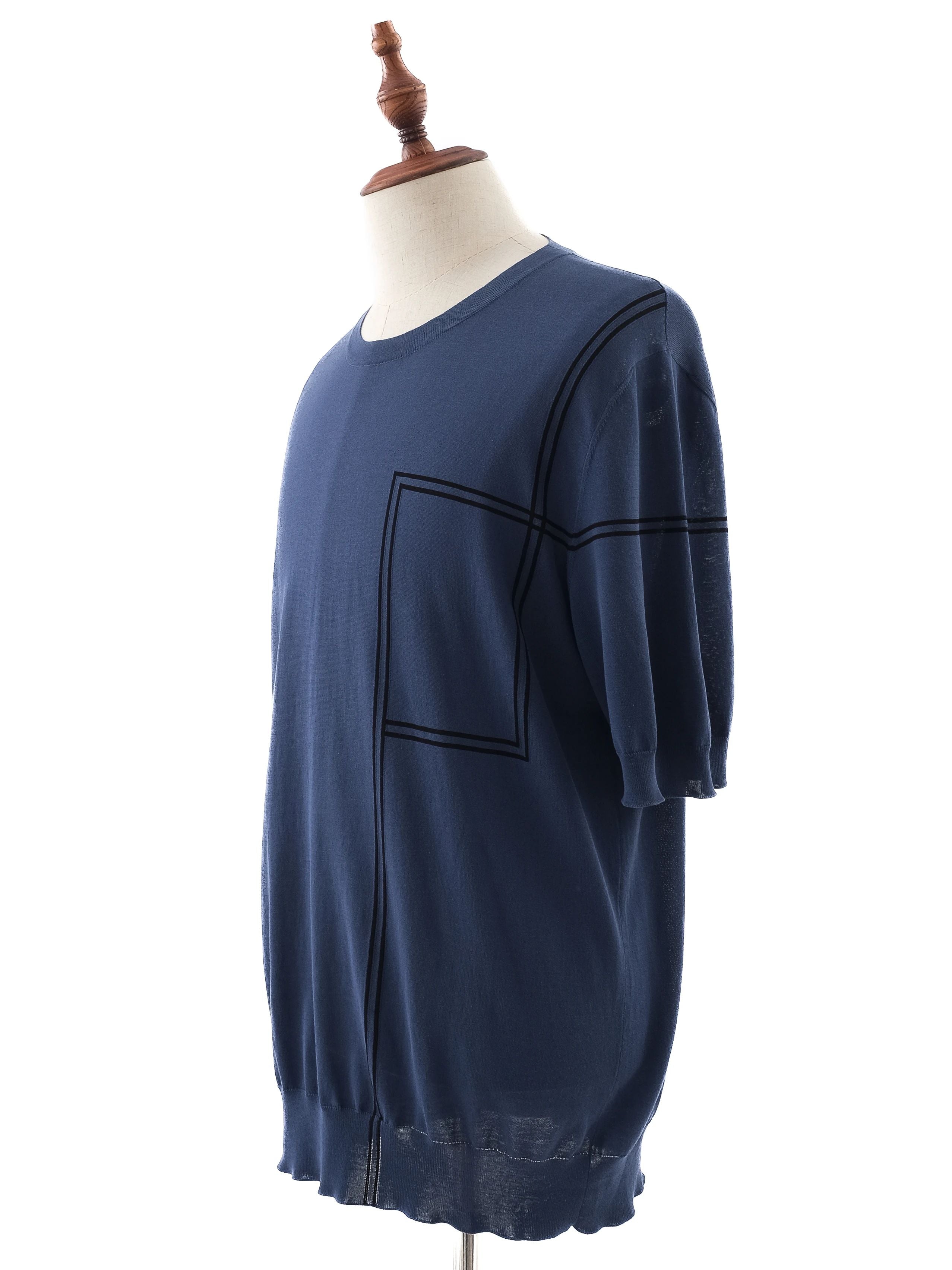 Excellent Hermes Blue Cotton Men&