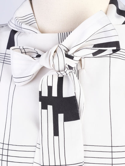 Excellent Milly Silk Sleeveless Dress M Black &amp; White Checkered