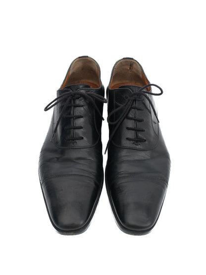 Excellent Moreschi Black Leather Dress Shoes Size 41 for Men
