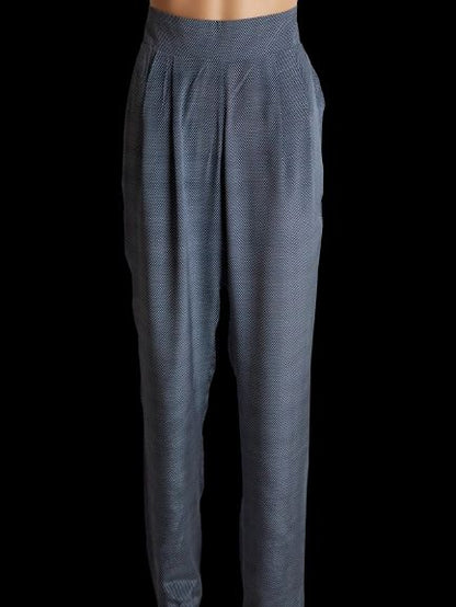 Good Emporio Armani Gray High-Waisted Pants Size S Polyester