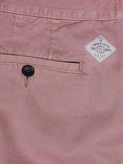 Paul Smith Excellent Pink Cotton Trousers Size L for Men