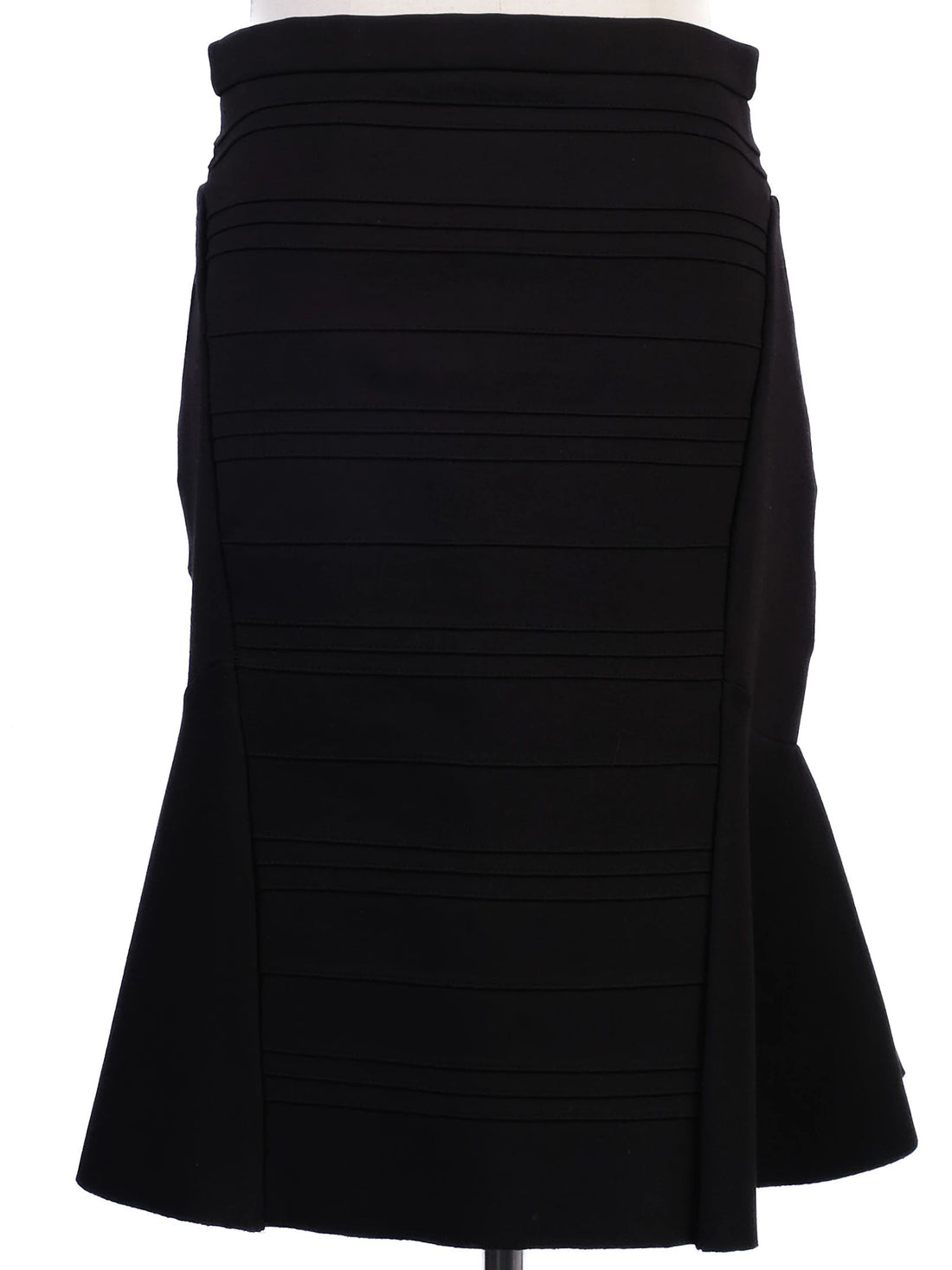 Excellent Maje Black Female Skirt Size M Pleated Flared Hem