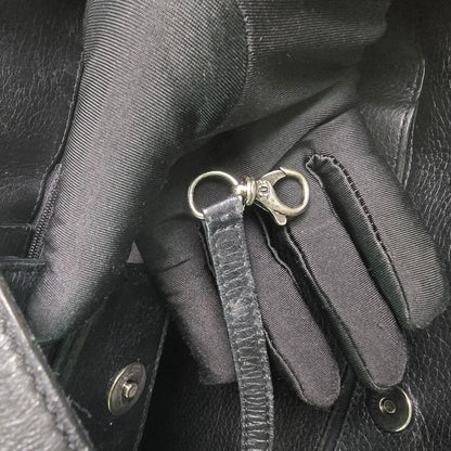 Chanel Turn-around Ligne Black Deerskin