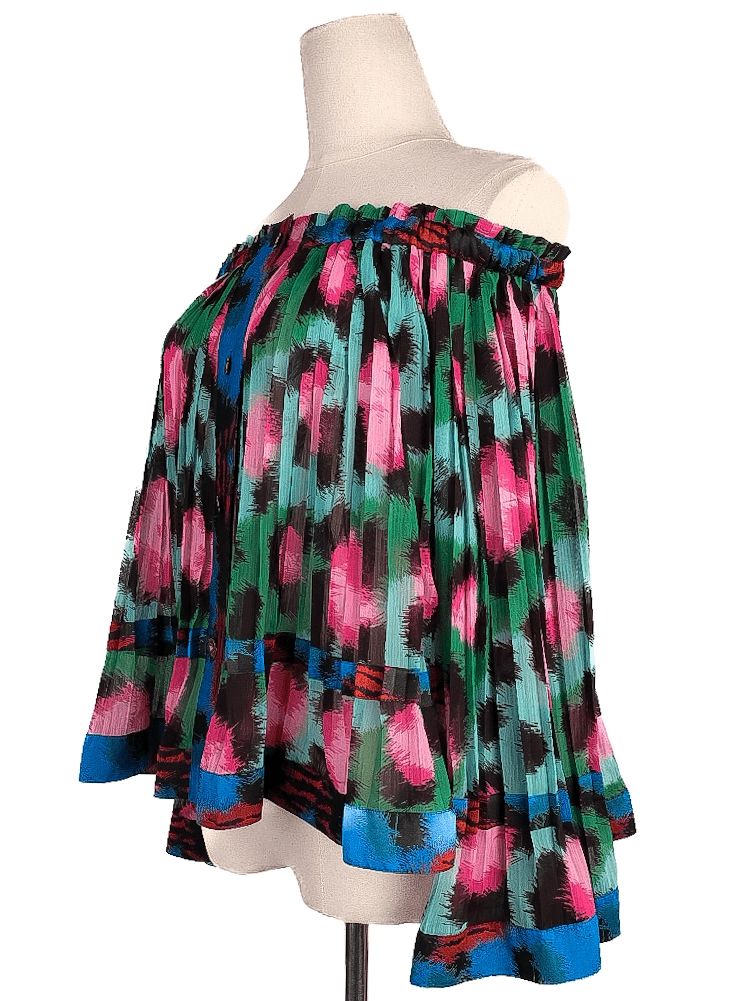 Excellent Kenzo &amp; H&amp;M Green Pleated Outfit Size M