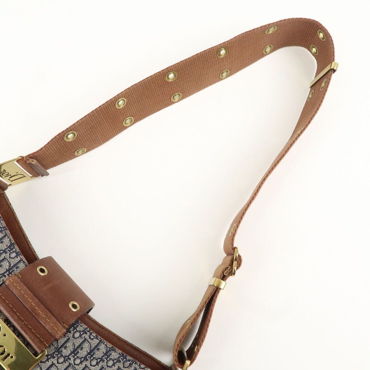 Christian Dior Trotter Street Chic Canvas Shoulder Bag