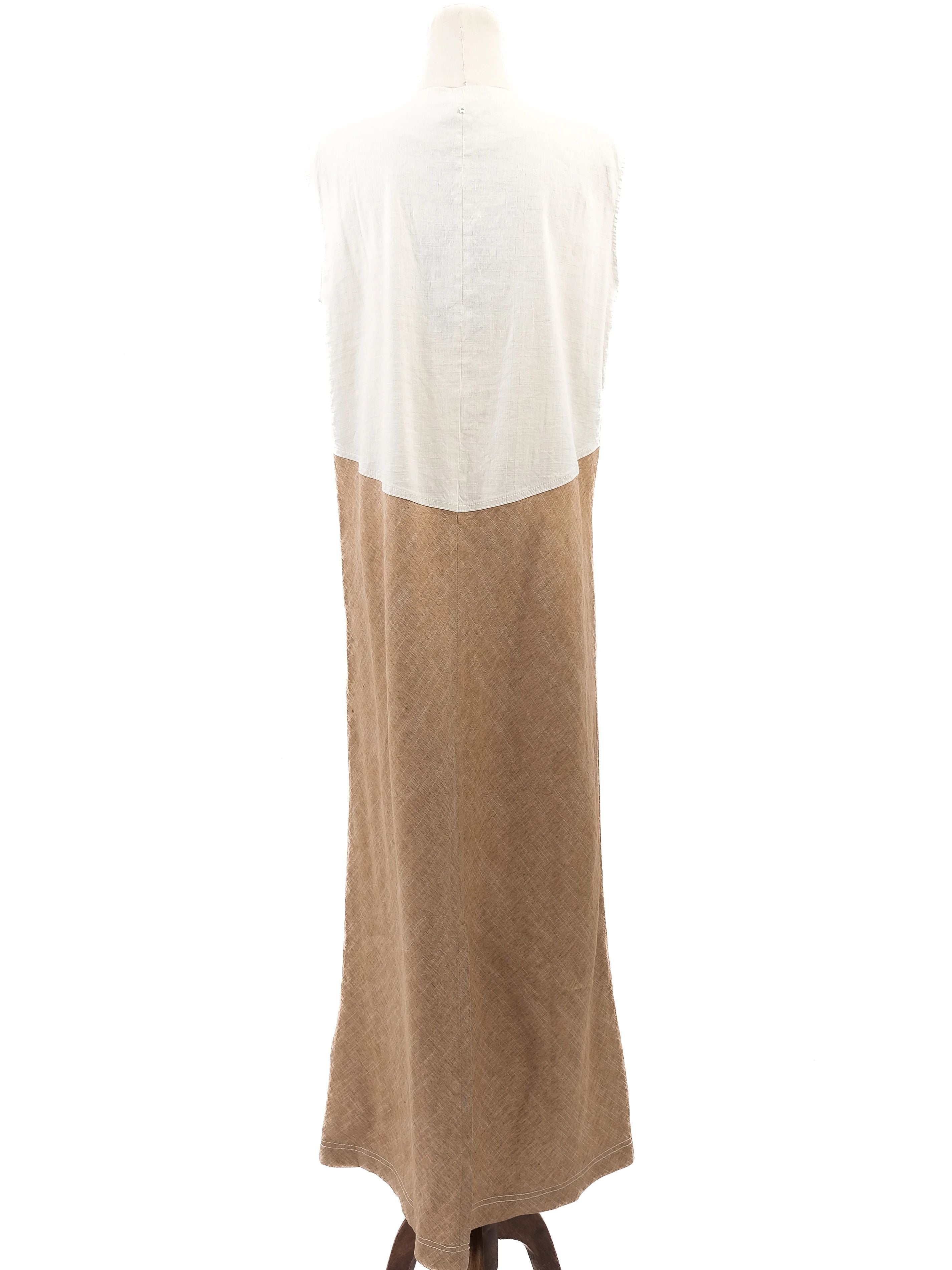 NEW Lorena Antoniazzi Yellow Sleeveless Long Dress, Size XXL