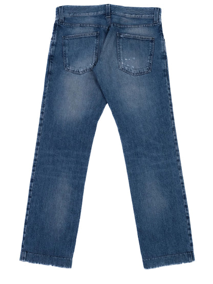 Excellent Dolce Gabbana Blue Cotton Jeans for Men