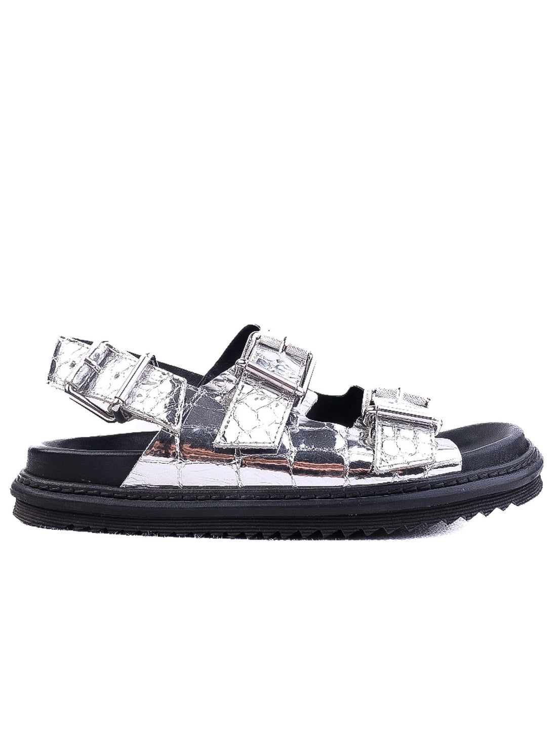 Excellent Zadig&Voltaire Gray Leather Sandals Size 37