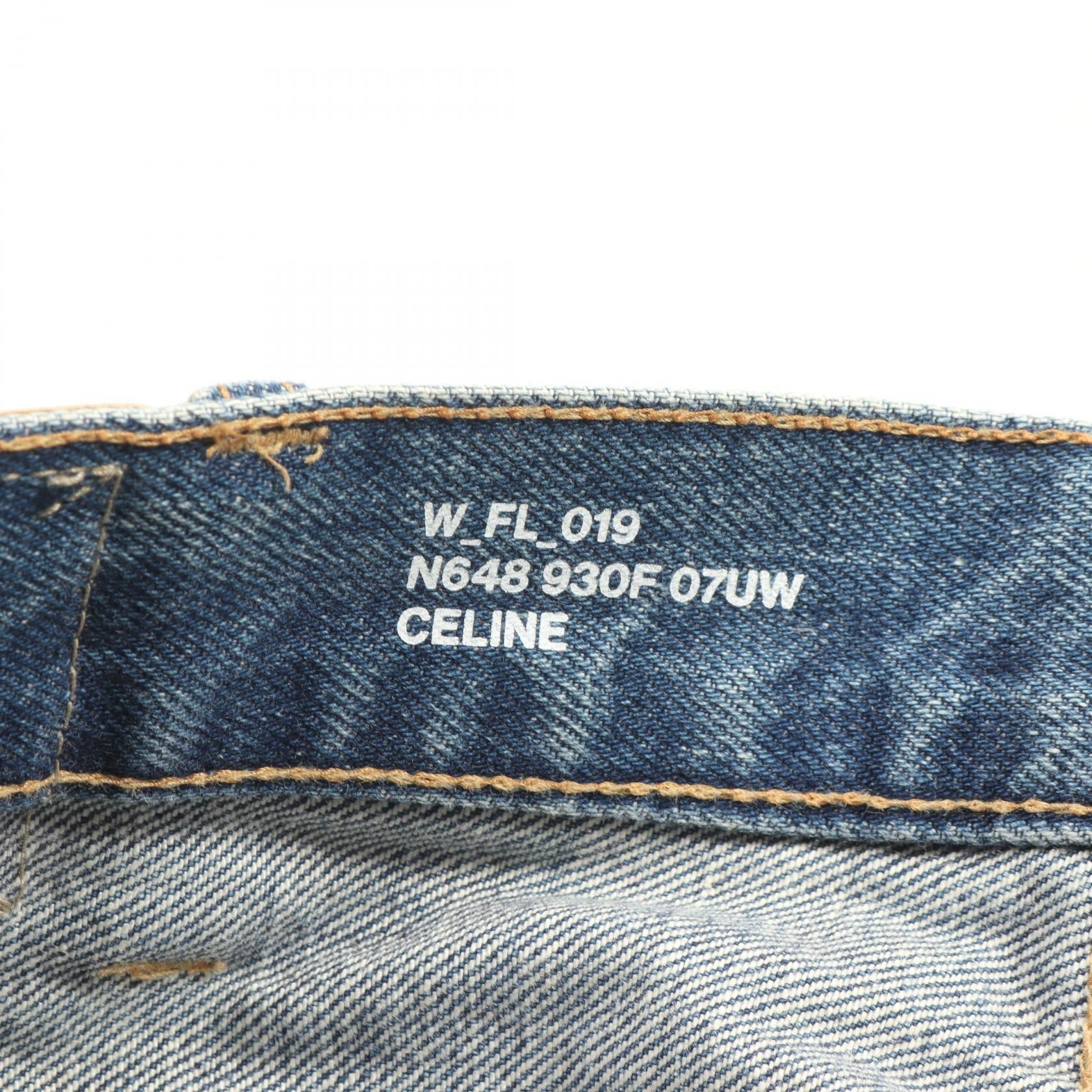 Celine Denim Pants Navy Cotton N 648 930f 07uw