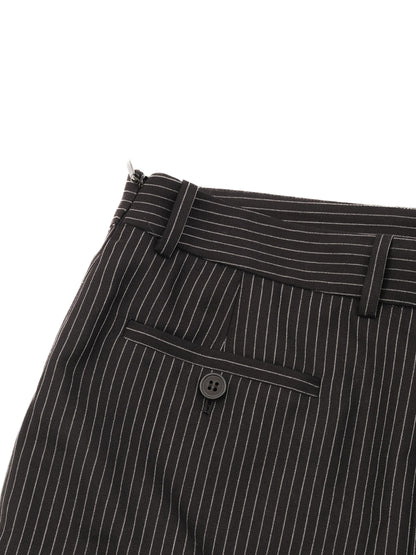 Excellent Saint Laurent Black Pinstripe Blazer Size M Women