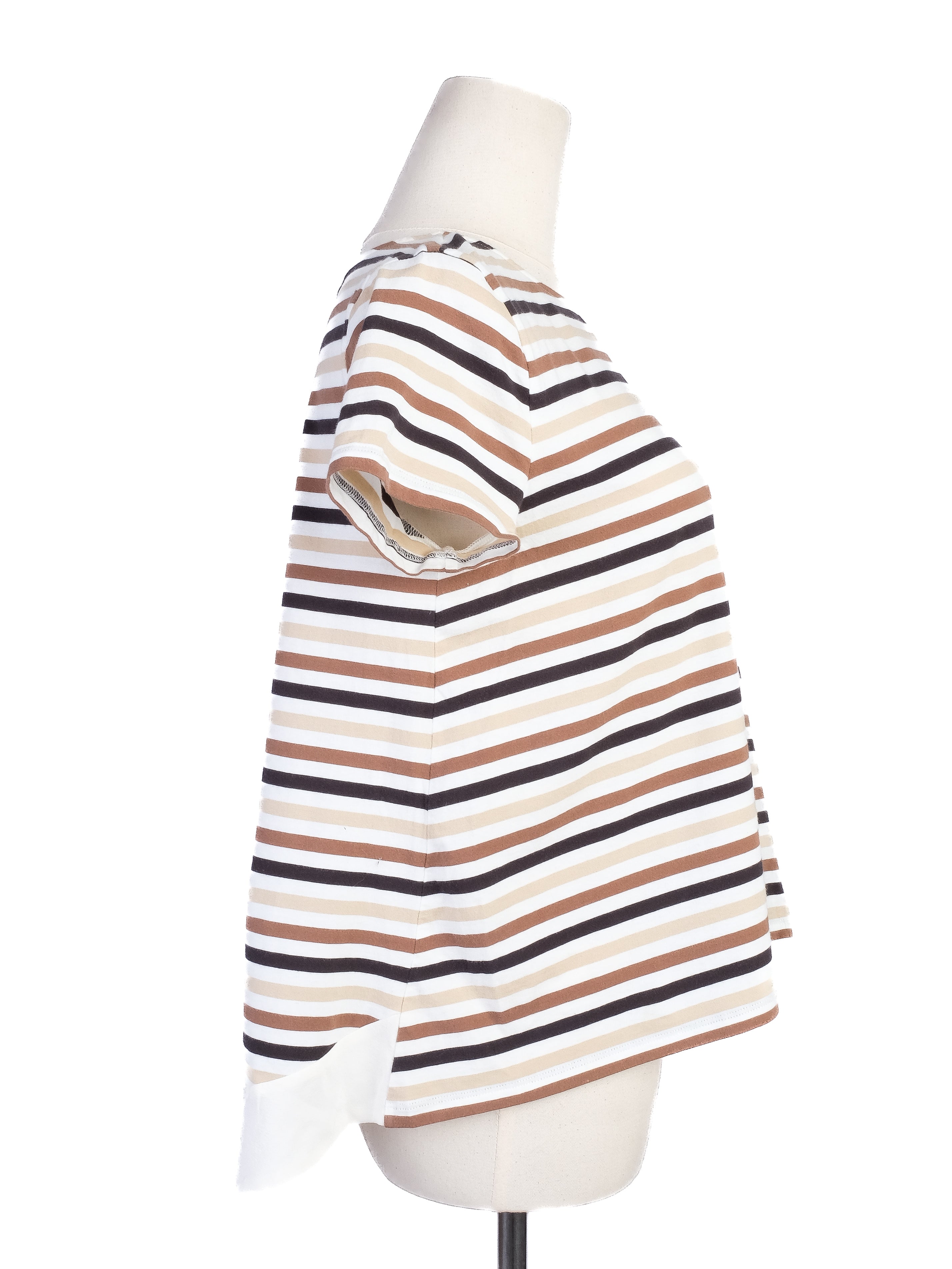 Excellent Weekend MaxMara Striped T-Shirt Size S Cotton Blend