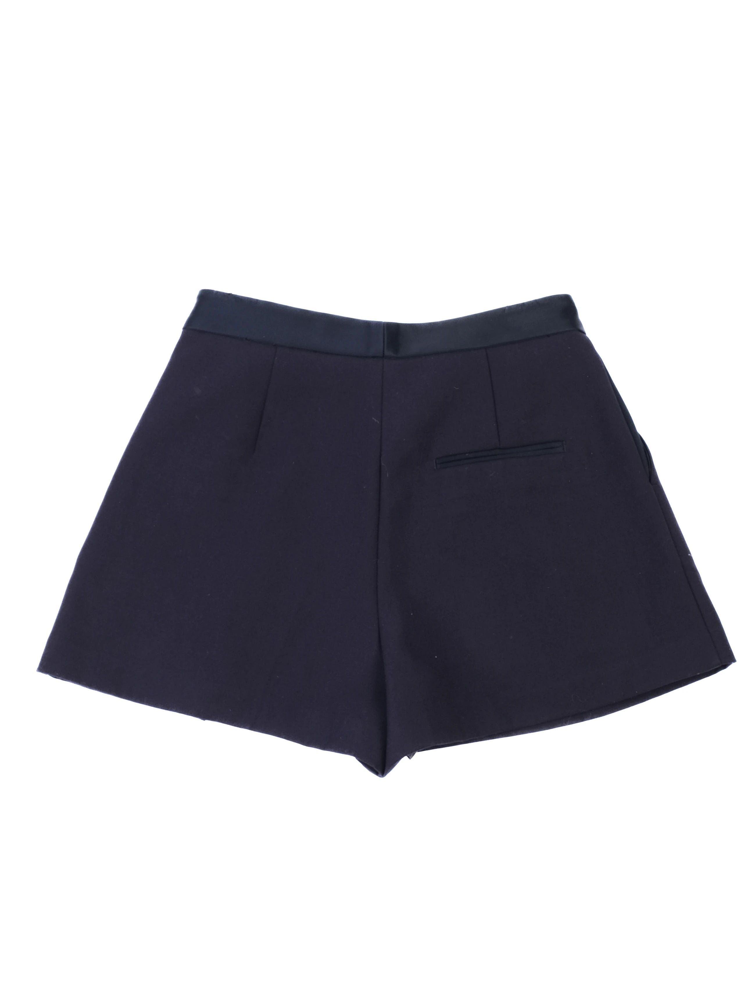 Excellent 3.1 Phillip Lim Black Wool Shorts Size XXS Women