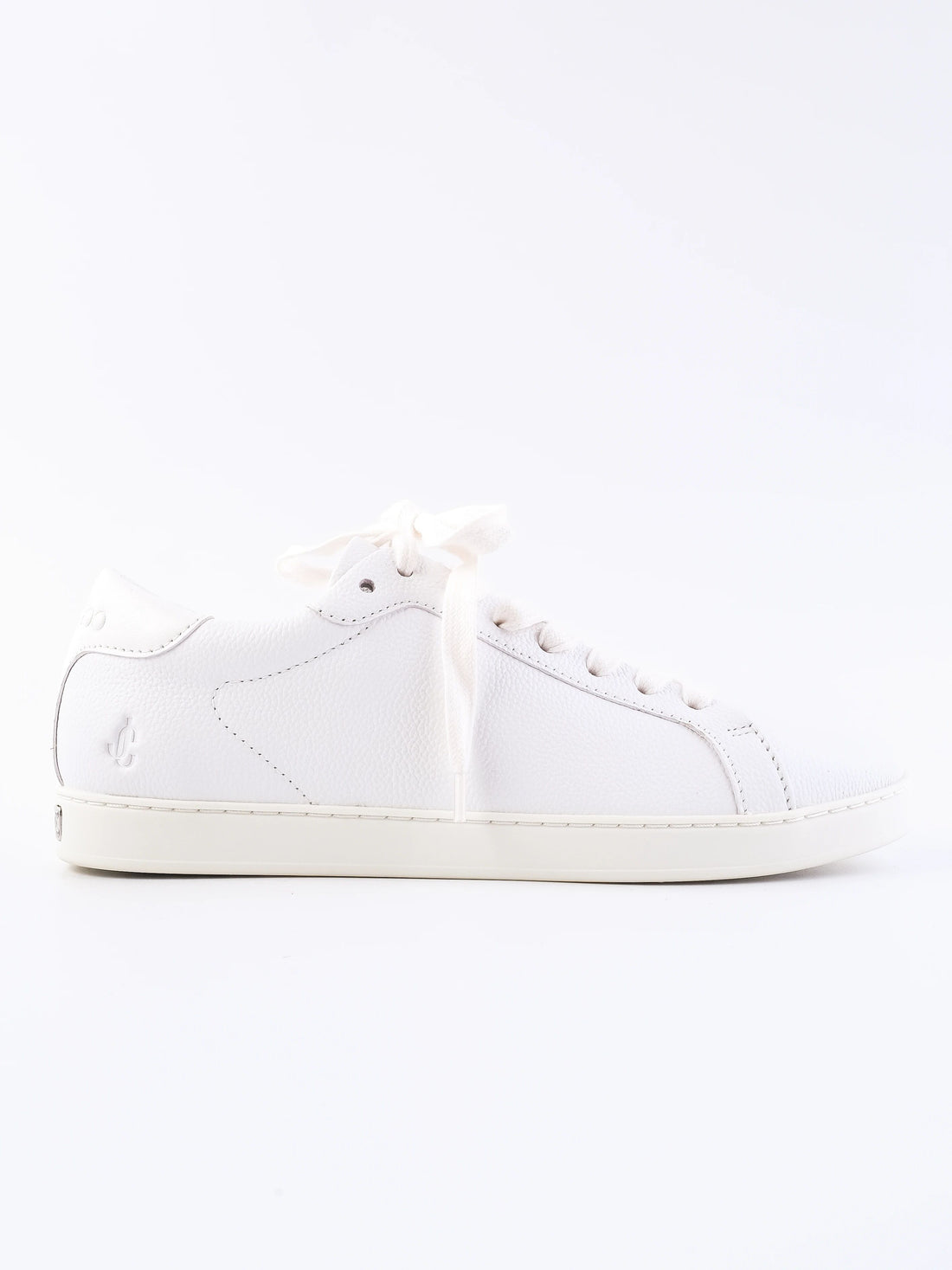 NEW Jimmy Choo White Leather Sneakers Size 38.5 Women