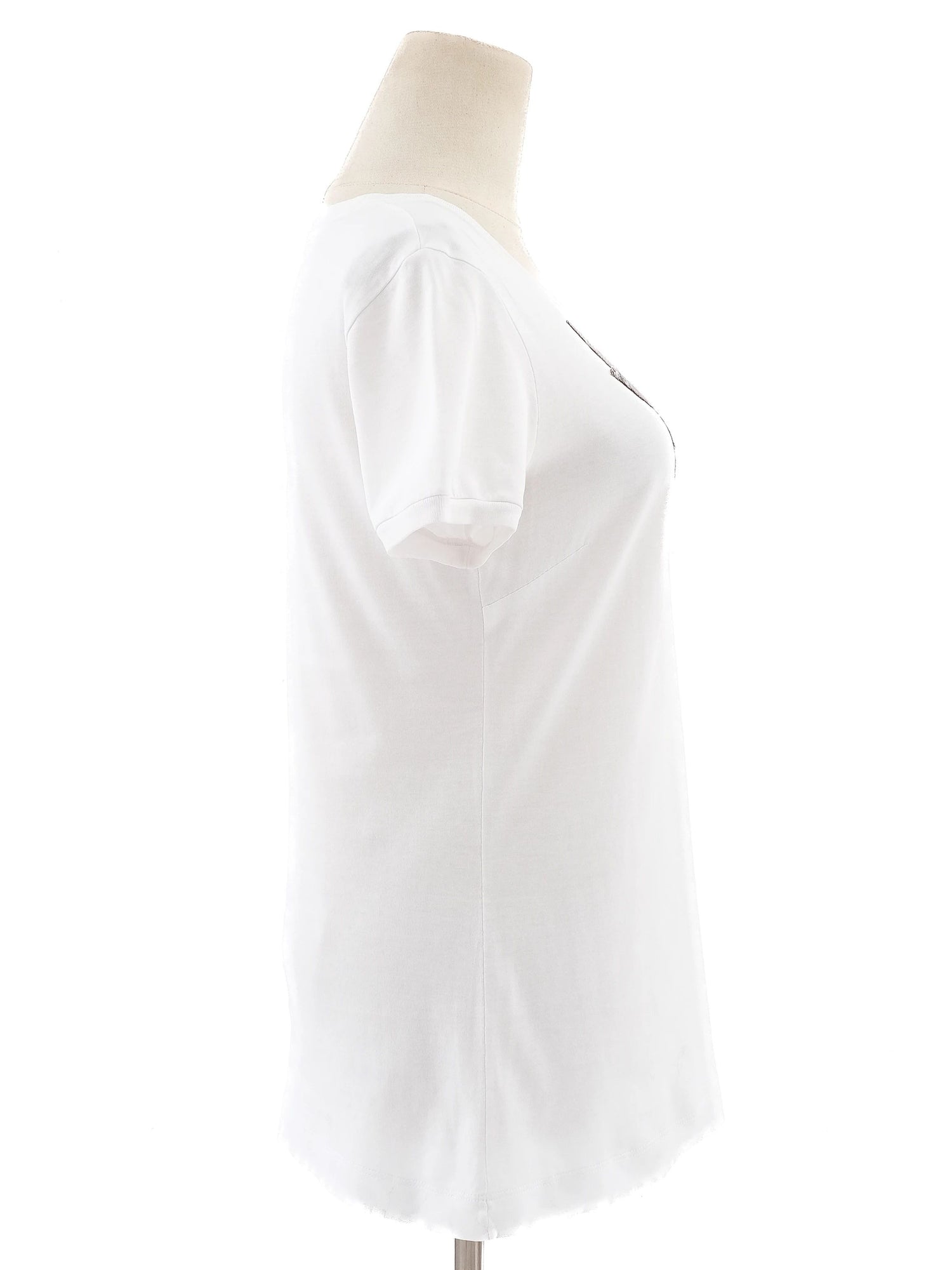 Good Dolce Gabbana White Floral Cotton T-Shirt Size S Women