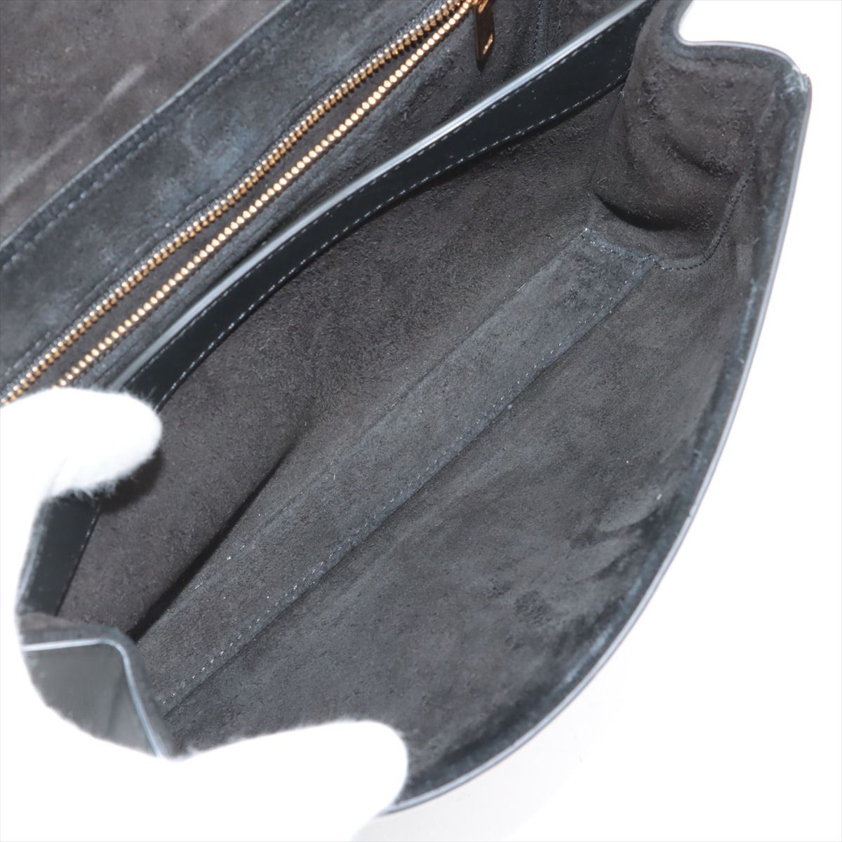 Celine Leather Shoulder Bag Black