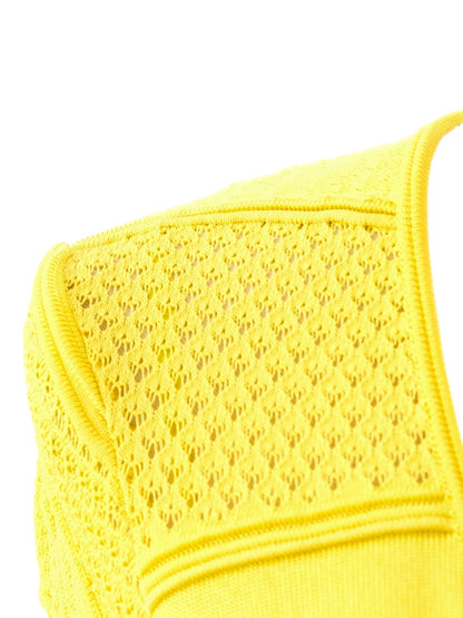 Excellent Roberto Cavalli Yellow Bodycon Dress Size S