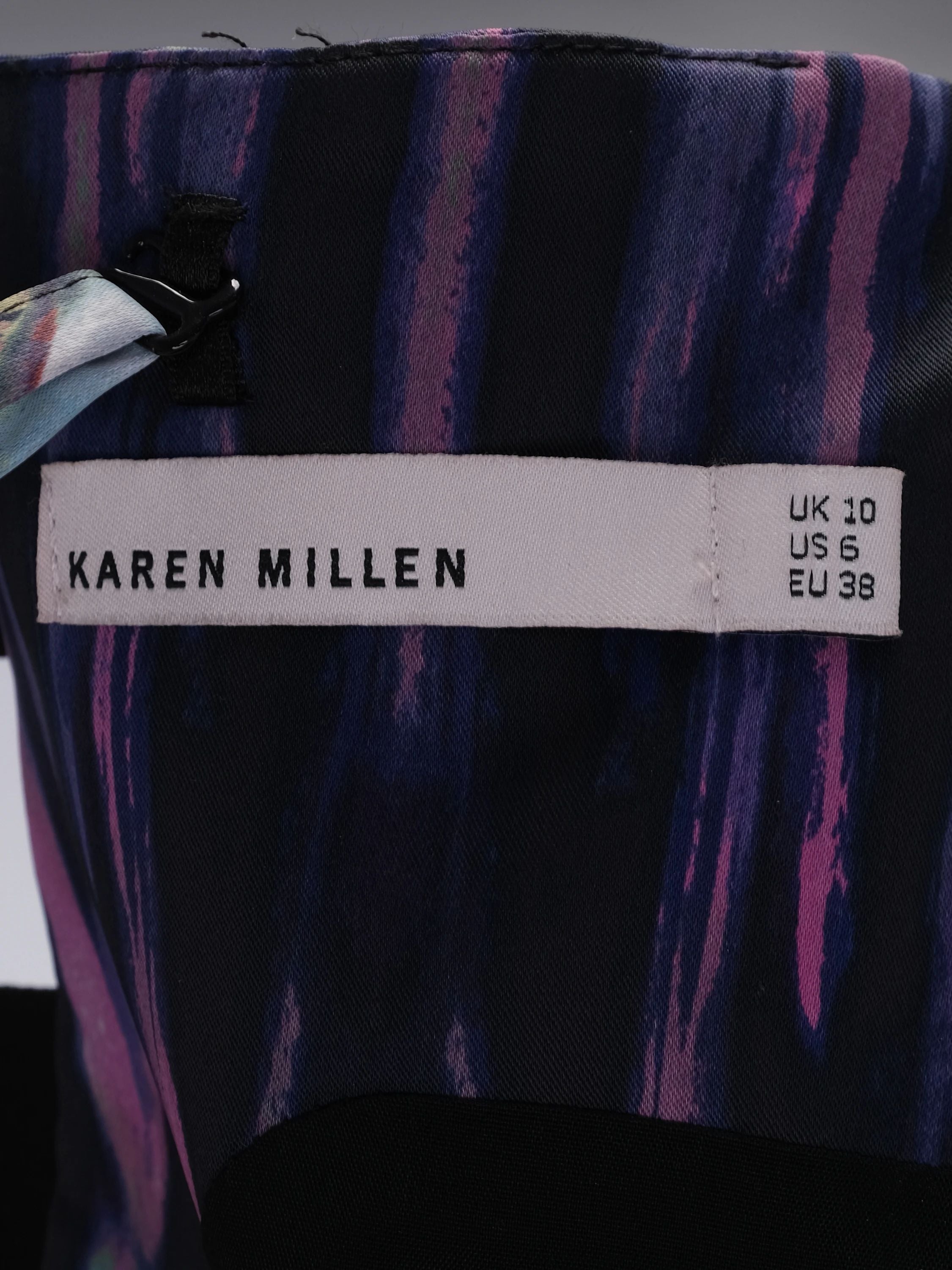 Karen Millen Sleeveless Dress Excellent Condition Abstract Print