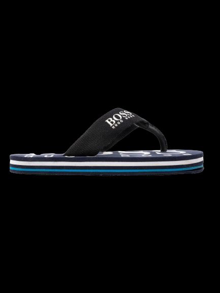 Excellent Hugo Boss Blue Flip-Flops Size 30 for Kids