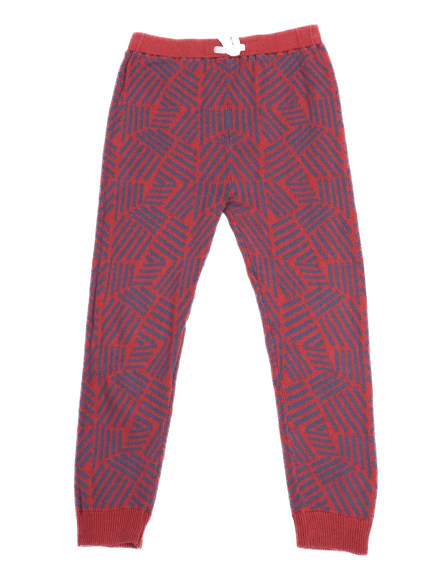 Excellent Micaela Greg Kids Red Pants Blue Geometric Size 5