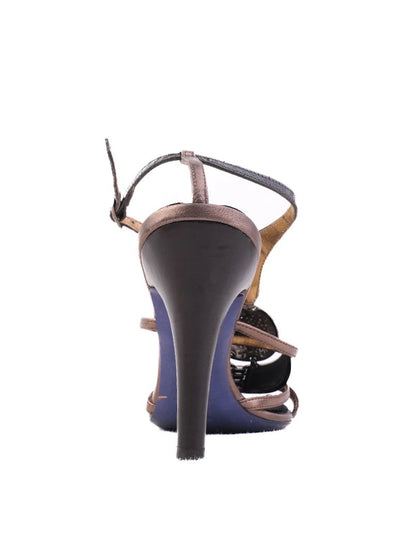 Roberto Cavalli Black Leather High-Heeled Sandals Size 39.5