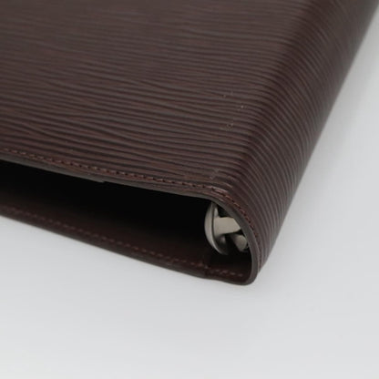 Louis Vuitton Epi Agenda Mm Day Planner Cover Mocha R 2004d Lv Auth