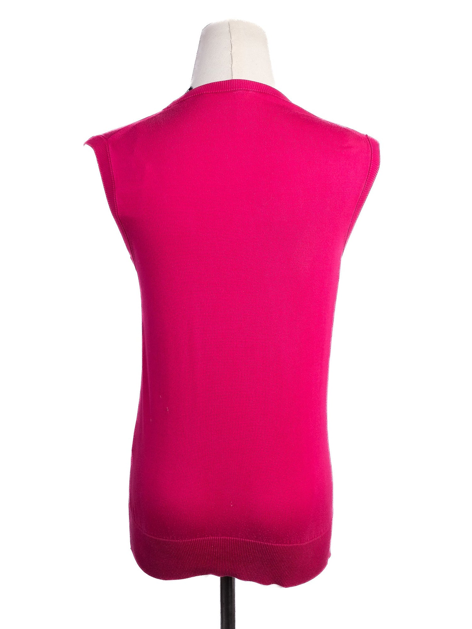 Excellent Dolce Gabbana Pink Silk Sleeveless Top Size S
